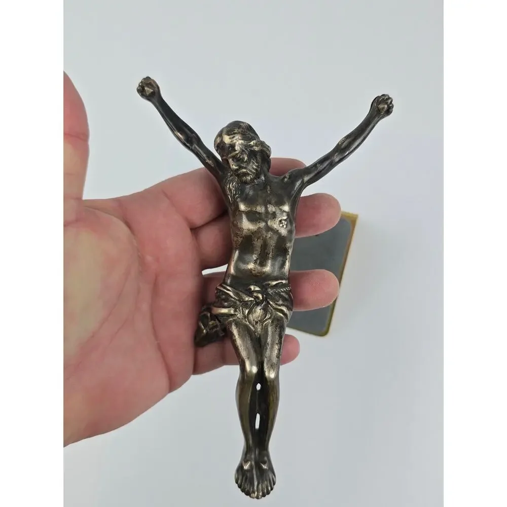 Sterling Silver Corpus ( Crucified Christ ) Jesus Statue Wall Art 7
